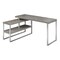 Monarch Specialties Computer Desk, Home Office, Corner, Storage Shelves, 60"L, L Shape, Work, Laptop, Metal, Grey I 7586 - alternate 1